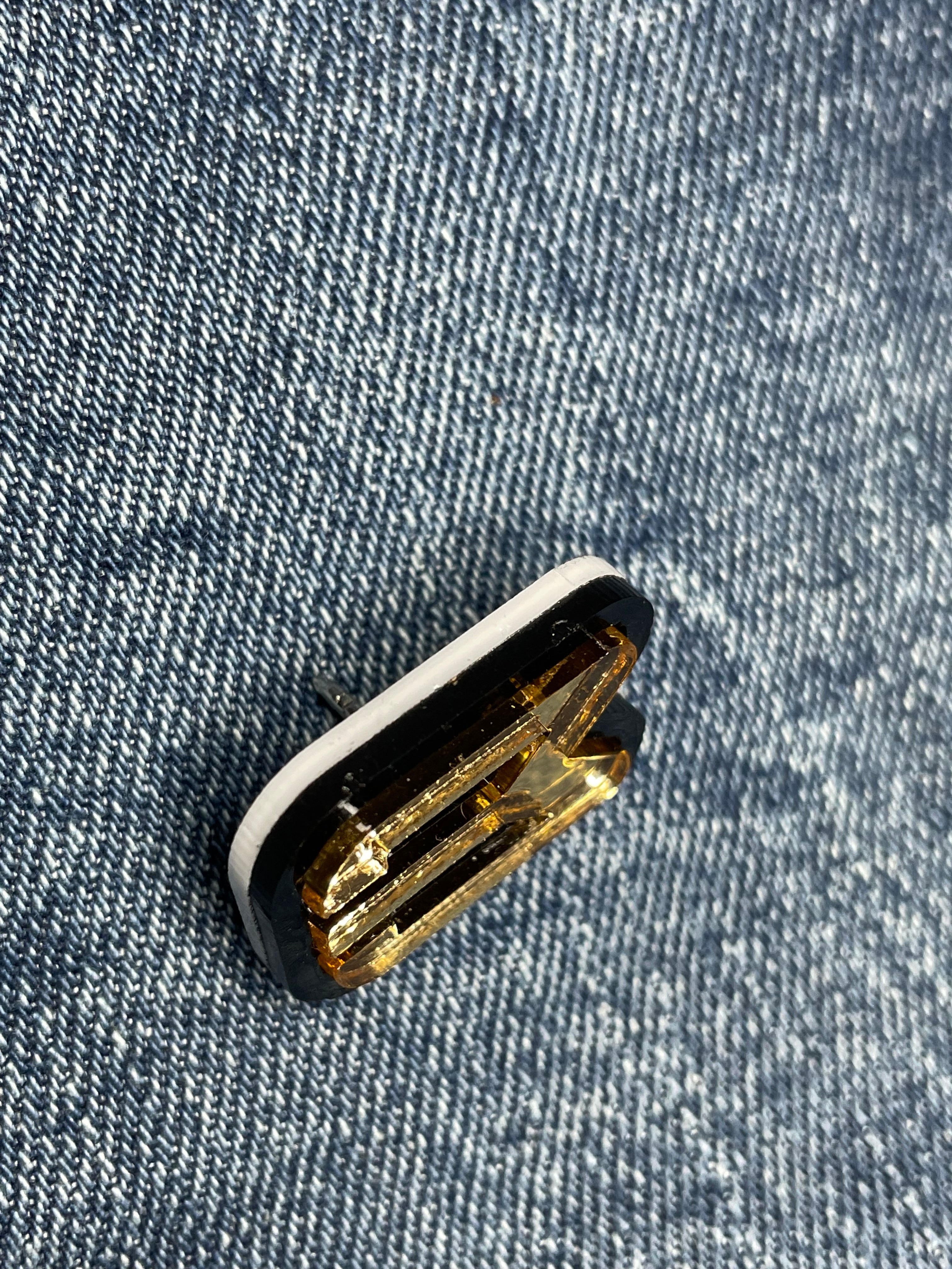 Gold/Black Pin